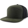 imageTrendy Apparel Shop Oversize XXL 6 Panel Camper Style Performance Snapback CapOlive Black