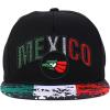 imageHecho En Mexico Eagle 3D Embroidered Flat Bill Snapback CapBalck Black 2