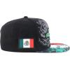 imageHecho En Mexico Eagle 3D Embroidered Flat Bill Snapback CapBlack