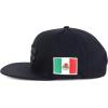 imageHecho En Mexico Eagle 3D Embroidered Flat Bill Snapback CapBlack Black