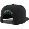 imageHecho En Mexico Eagle 3D Embroidered Flat Bill Snapback CapBlack Green
