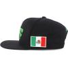 imageHecho En Mexico Eagle 3D Embroidered Flat Bill Snapback CapBlack Green