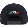 imageHecho En Mexico Eagle 3D Embroidered Flat Bill Snapback CapBlack Mexico
