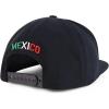 imageHecho En Mexico Eagle 3D Embroidered Flat Bill Snapback CapBlack Mexico