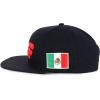 imageHecho En Mexico Eagle 3D Embroidered Flat Bill Snapback CapBlack Mexico