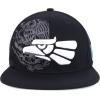 imageHecho En Mexico Eagle 3D Embroidered Flat Bill Snapback CapBlack White