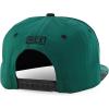 imageHecho En Mexico Eagle 3D Embroidered Flat Bill Snapback CapDark Green Black 2