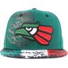 imageHecho En Mexico Eagle 3D Embroidered Flat Bill Snapback CapDarkgreen