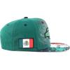imageHecho En Mexico Eagle 3D Embroidered Flat Bill Snapback CapDarkgreen