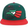 imageHecho En Mexico Eagle 3D Embroidered Flat Bill Snapback CapGreen Red
