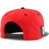 imageHecho En Mexico Eagle 3D Embroidered Flat Bill Snapback CapRed