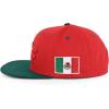 imageHecho En Mexico Eagle 3D Embroidered Flat Bill Snapback CapRed Green