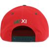 imageHecho En Mexico Eagle 3D Embroidered Flat Bill Snapback CapRed Green