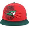 imageHecho En Mexico Eagle 3D Embroidered Flat Bill Snapback CapRed Green