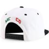 imageHecho En Mexico Eagle 3D Embroidered Flat Bill Snapback CapWhite Black Mexico
