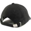 imageTrendy Apparel Shop Plain Faux Suede Leather Adjustable Structured Baseball CapBlack