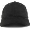 imageTrendy Apparel Shop Plain Faux Suede Leather Adjustable Structured Baseball CapBlack