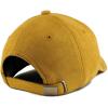 imageTrendy Apparel Shop Plain Faux Suede Leather Adjustable Structured Baseball CapGold