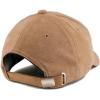 imageTrendy Apparel Shop Plain Faux Suede Leather Adjustable Structured Baseball CapKhaki