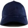 imageTrendy Apparel Shop Plain Faux Suede Leather Adjustable Structured Baseball CapNavy