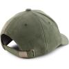 imageTrendy Apparel Shop Plain Faux Suede Leather Adjustable Structured Baseball CapOlive