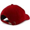 imageTrendy Apparel Shop Plain Faux Suede Leather Adjustable Structured Baseball CapRed