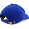 imageTrendy Apparel Shop Plain Faux Suede Leather Adjustable Structured Baseball CapRoyal