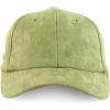 imageTrendy Apparel Shop Plain Faux Suede Leather Adjustable Structured Baseball CapSage