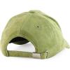 imageTrendy Apparel Shop Plain Faux Suede Leather Adjustable Structured Baseball CapSage