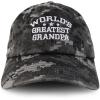 imageTrendy Apparel Shop Worlds Greatest Grandpa Embroidered Low Profile Soft Cotton Baseball CapDigital Night Camo
