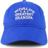 imageTrendy Apparel Shop Worlds Greatest Grandpa Embroidered Low Profile Soft Cotton Baseball CapRoyal
