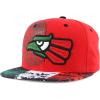imageHecho En Mexico Eagle 3D Embroidered Flat Bill Snapback CapRed