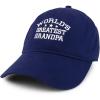 imageTrendy Apparel Shop Worlds Greatest Grandpa Embroidered Low Profile Soft Cotton Baseball CapNavy