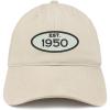 imageTrendy Apparel Shop Established 1950 Embroidered 75th Birthday Gift Soft Crown Cotton CapStone
