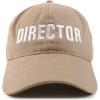 imageTrendy Apparel Shop Director Embroidered Soft Cotton Low Profile Dad Hat Baseball CapKhaki