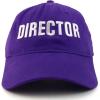 imageTrendy Apparel Shop Director Embroidered Soft Cotton Low Profile Dad Hat Baseball CapPurple