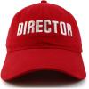 imageTrendy Apparel Shop Director Embroidered Soft Cotton Low Profile Dad Hat Baseball CapRed