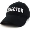 imageTrendy Apparel Shop Director Embroidered Soft Cotton Low Profile Dad Hat Baseball CapBlack