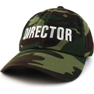 imageTrendy Apparel Shop Director Embroidered Soft Cotton Low Profile Dad Hat Baseball CapCamo