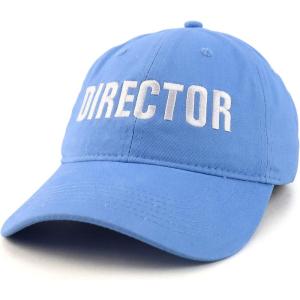 imageTrendy Apparel Shop Director Embroidered Soft Cotton Low Profile Dad Hat Baseball CapCarolina Blue