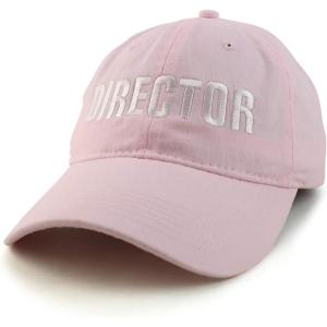 imageTrendy Apparel Shop Director Embroidered Soft Cotton Low Profile Dad Hat Baseball CapLight Pink