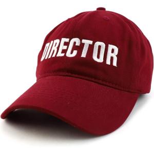 imageTrendy Apparel Shop Director Embroidered Soft Cotton Low Profile Dad Hat Baseball CapMaroon