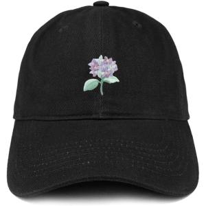 imageTrendy Apparel Shop Hydrangea Patch Low Profile Soft Cotton Baseball CapBlack