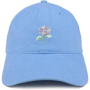 imageTrendy Apparel Shop Hydrangea Patch Low Profile Soft Cotton Baseball CapCarolina Blue