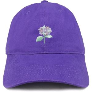 imageTrendy Apparel Shop Hydrangea Patch Low Profile Soft Cotton Baseball CapPurple