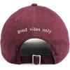 imageTrendy Apparel Shop Good Vibes only Back Embroidered 100 Cotton Dad HatMaroon