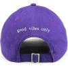 imageTrendy Apparel Shop Good Vibes only Back Embroidered 100 Cotton Dad HatPurple