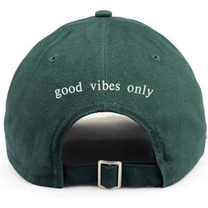 imageTrendy Apparel Shop Good Vibes only Back Embroidered 100 Cotton Dad HatHunter