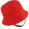 imageTrendy Apparel Shop Infant Babys 100 Cotton Bucket Hat with Adjustable Chin StrapRed