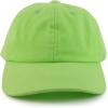 imageTrendy Apparel Shop Infant Size Unstructured Pigment Dyed Washed Baseball CapLime